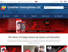 Tablet Screenshot of creativeconceptions.com